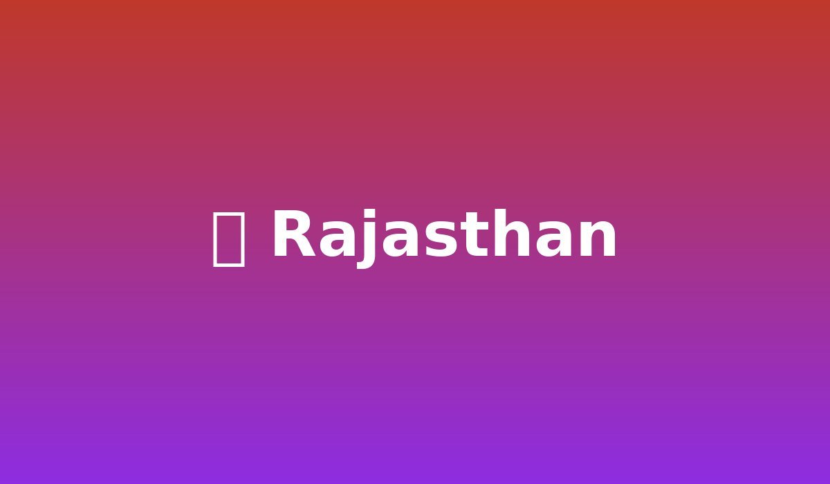 Rajasthan Royal Circuit: A 7-Day Itinerary Through Palaces and Forts