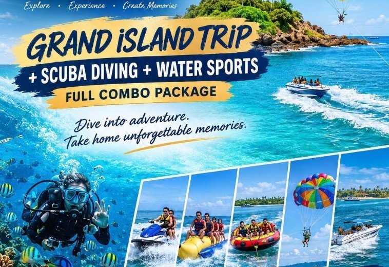 Grand Island Trip + Scuba Diving + 5 Water Sports Combo (North Goa Pickup) — view 2 in Goa